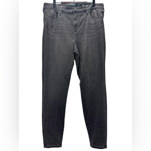 Liverpool Gray Ankle Length Skinny Jeans Size 16